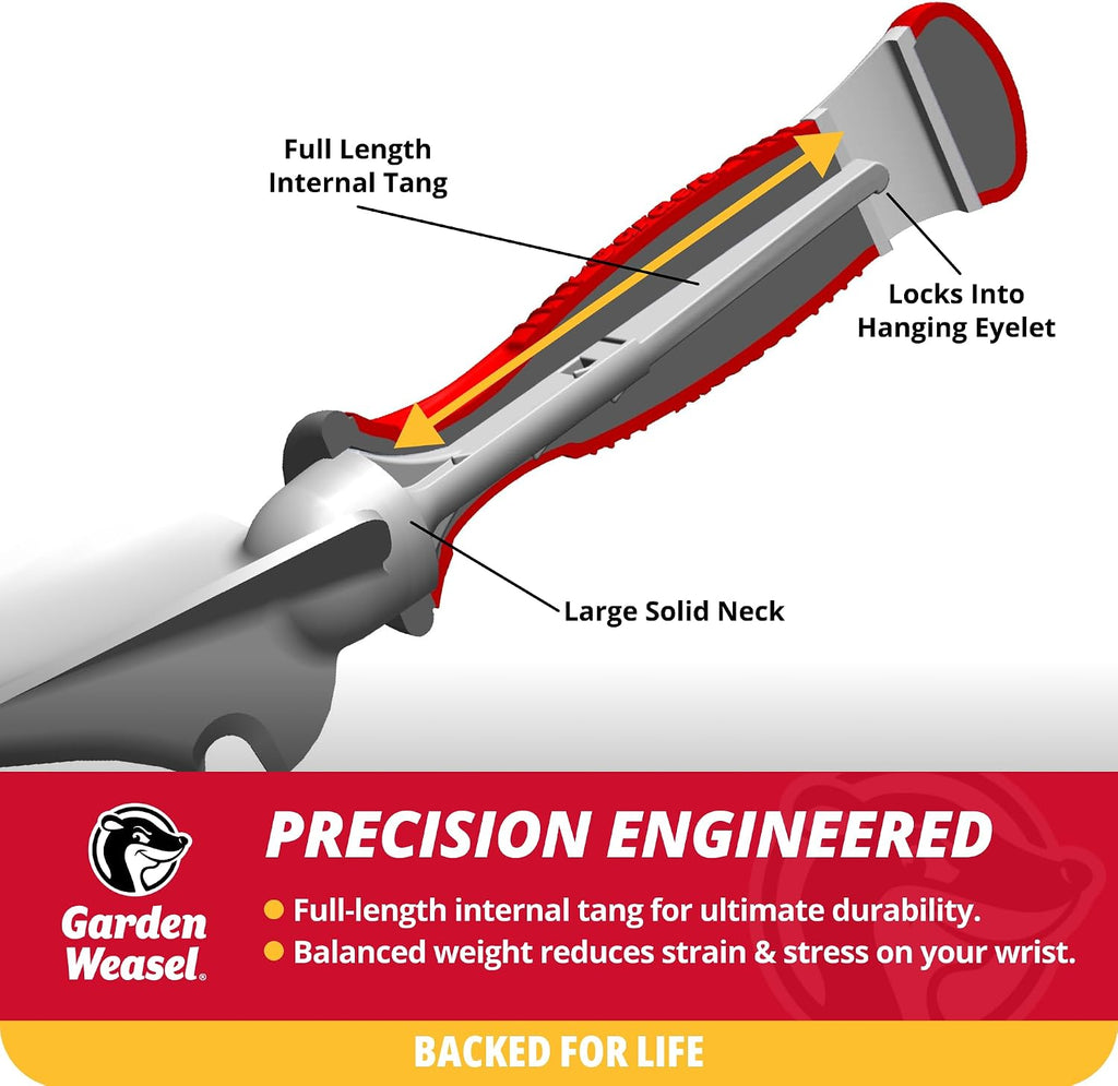 Garden Weasel Heavy Duty Trowel for Planting Digging Cultivating | Steel hand shovel for transplanting bulbs, digging holes, moving soil & planting flowers. Ergonomic handle for comfort