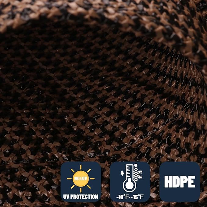 SUNNY GUARD Custom Size 11'x14'x17.8' Triangle Brown UV Block Sunshade - Image 4