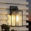 WIHTU Exterior Lighting Fixture Wall Mount, Outdoor Porch Light Wall Sconce | 10.65 inch, Anti-Rust Metal Frame, Tempered Glass, E26 Base, Waterproof, Wall Lantern for House, Patio, Garage, Entryway