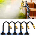 Thiswing 5Pcs 360° Adjustable Drip Irrigation Nozzles Tee for 5/16" Tubing | Brass Nozzle, 360°Bendable Design, Adjustable Water Flow, 5/16" Drip Irrigation System Part
