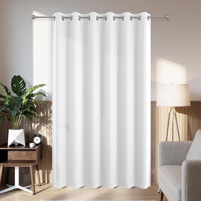 Joydeco Blackout Patio Sliding Door Curtains 84 Inches Long, Grommet Privacy by JOYDECO