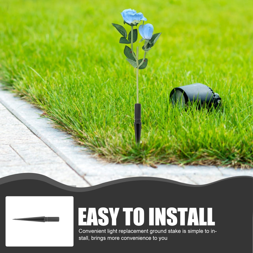 Hemobllo 20-Pack Solar Light Replacement Stakes 4.33 inch Plastic Ground Spikes for Outdoor Lights M8 12mm Inner Diameter Easy-Install Garden Stakes for Path Lights Lawn Lights Yard Lights