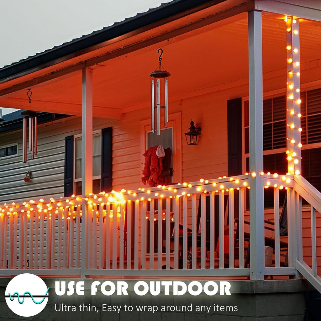 Outdoor String Lights, Rope Lights with Remote, Waterproof String Lights Outdoor Fairy Lights Twinkle Lights for Wedding, Patio, Pool, Christmas