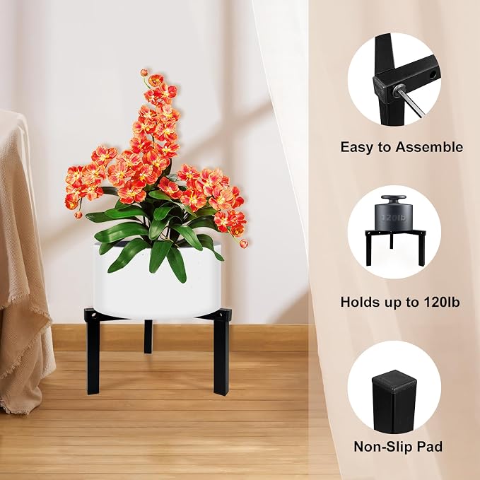 Three Legs Adjustable Metal Plant Stand - Image 2