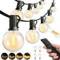 addlon 200FT Outdoor String Lights G40 LED Remote Dimmable Waterproof | Shatterproof Globe Bulbs Dimmable, Hanging Patio Lighting for Outside Backyard Garden Deck Balcony Porch Cafe Bistro Pergola