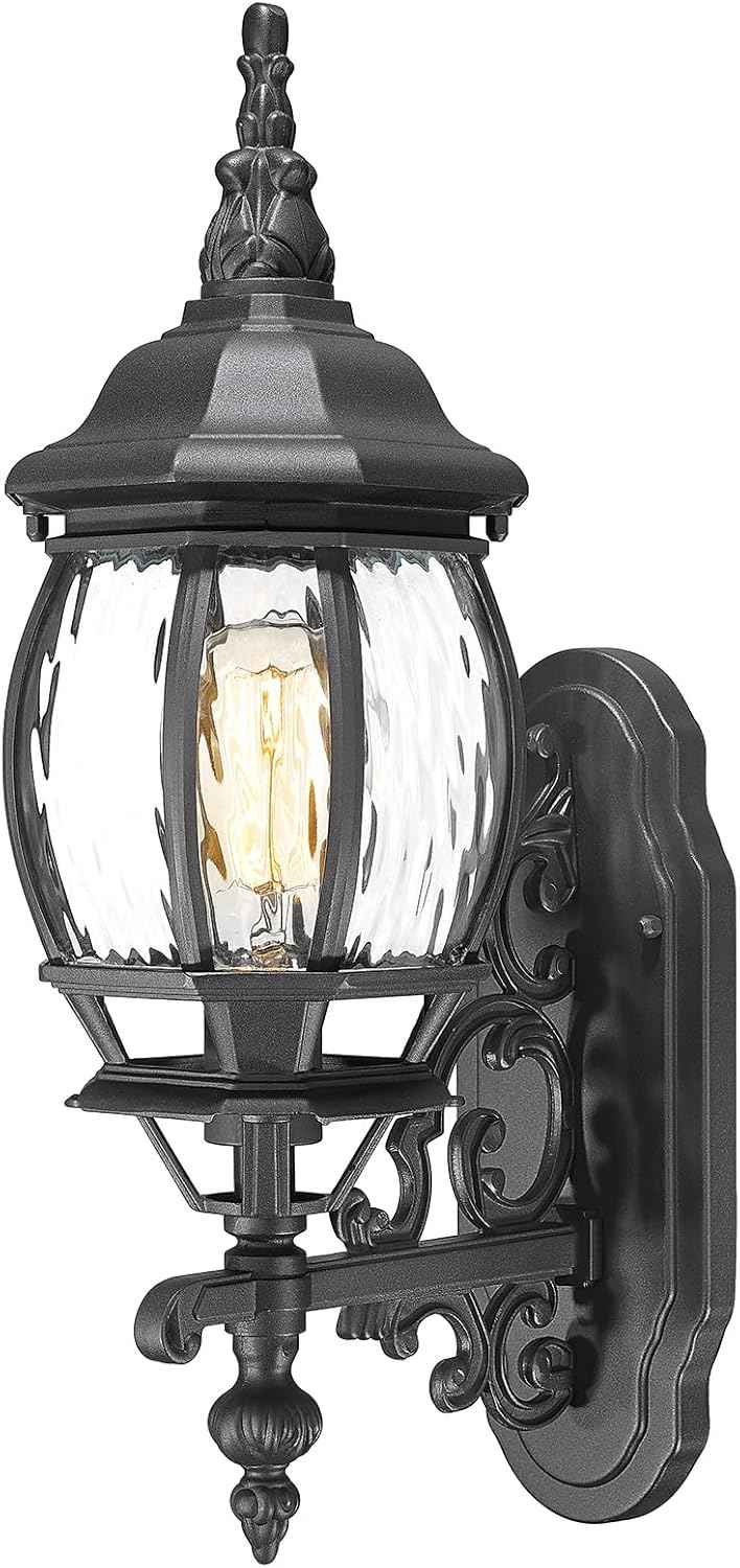 Outdoor Wall Lights fixtures for House, Black Exterior Light Fixtures Wall Mount, Waterproof Front Porch Light Outdoor Sconce Lights for House Garage Patio
