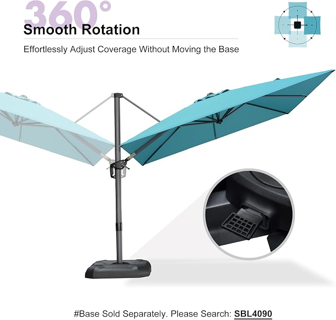 PURPLE LEAF Cantilever Umbrella - Image 9