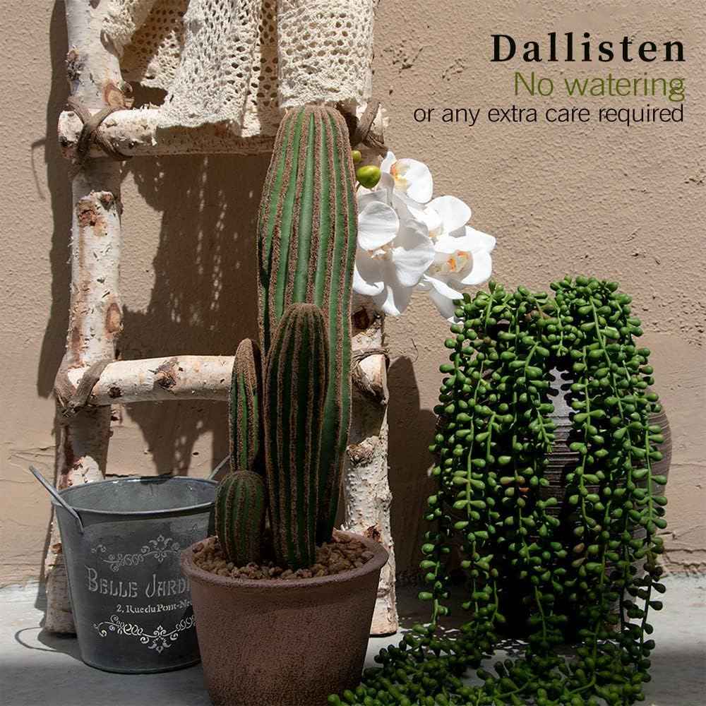 dallisten 6 Pcs Artificial Succulents Hanging Plants, Fake String of Pearls Greenery Plants, Decoration for Wall, Home, Backdrop, Garden, Indoor and Outdoor