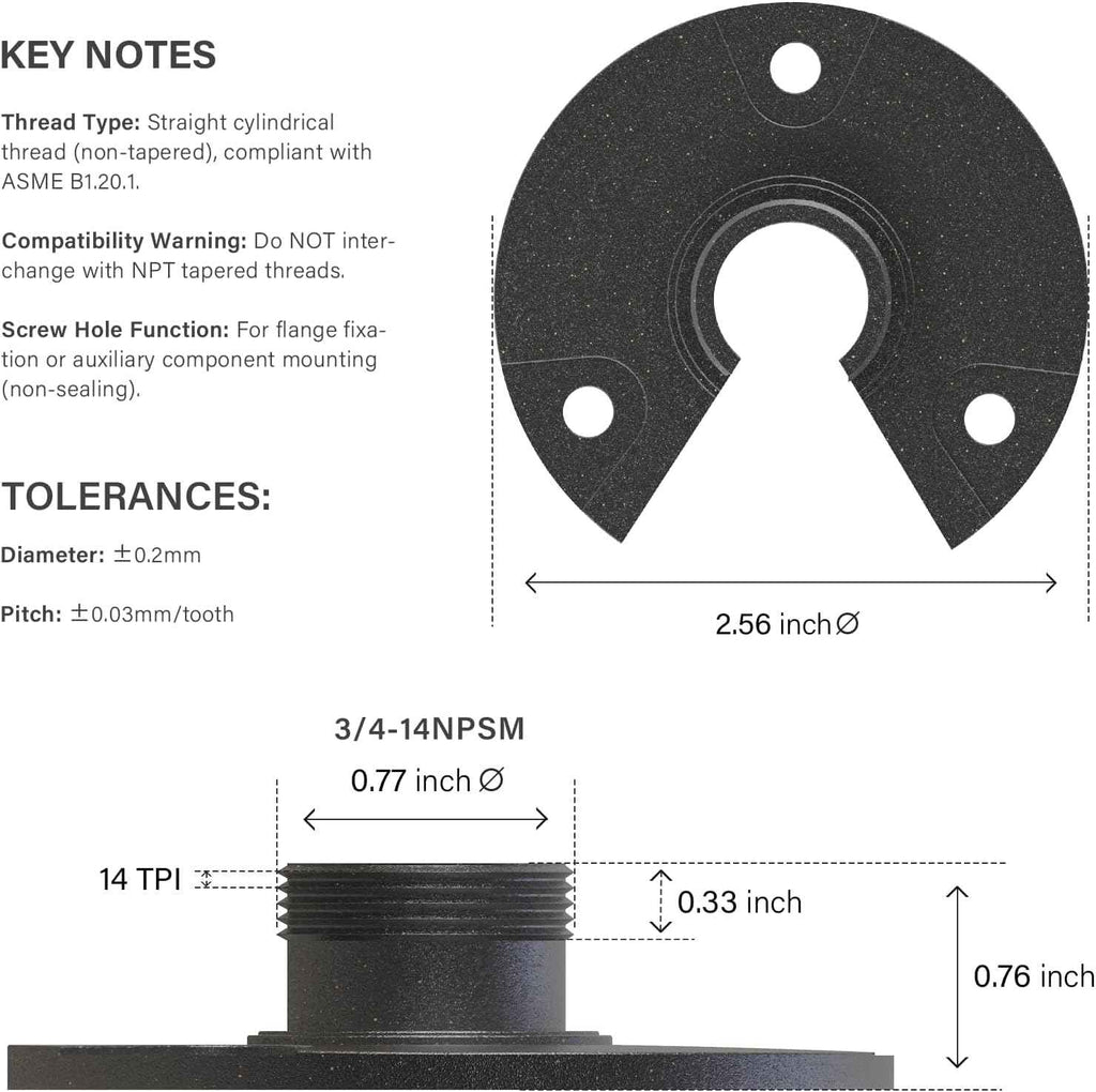 VENUS MANUFACTURING 4pcs Metal Mounting Bracket Landscape Lighting, 3/4 -14NPSM (0.77” Thread Diameters) Tree & Deck & Wall Mount Adaptor Outdoor Light Plate Fits Malibu Low Voltage Lights