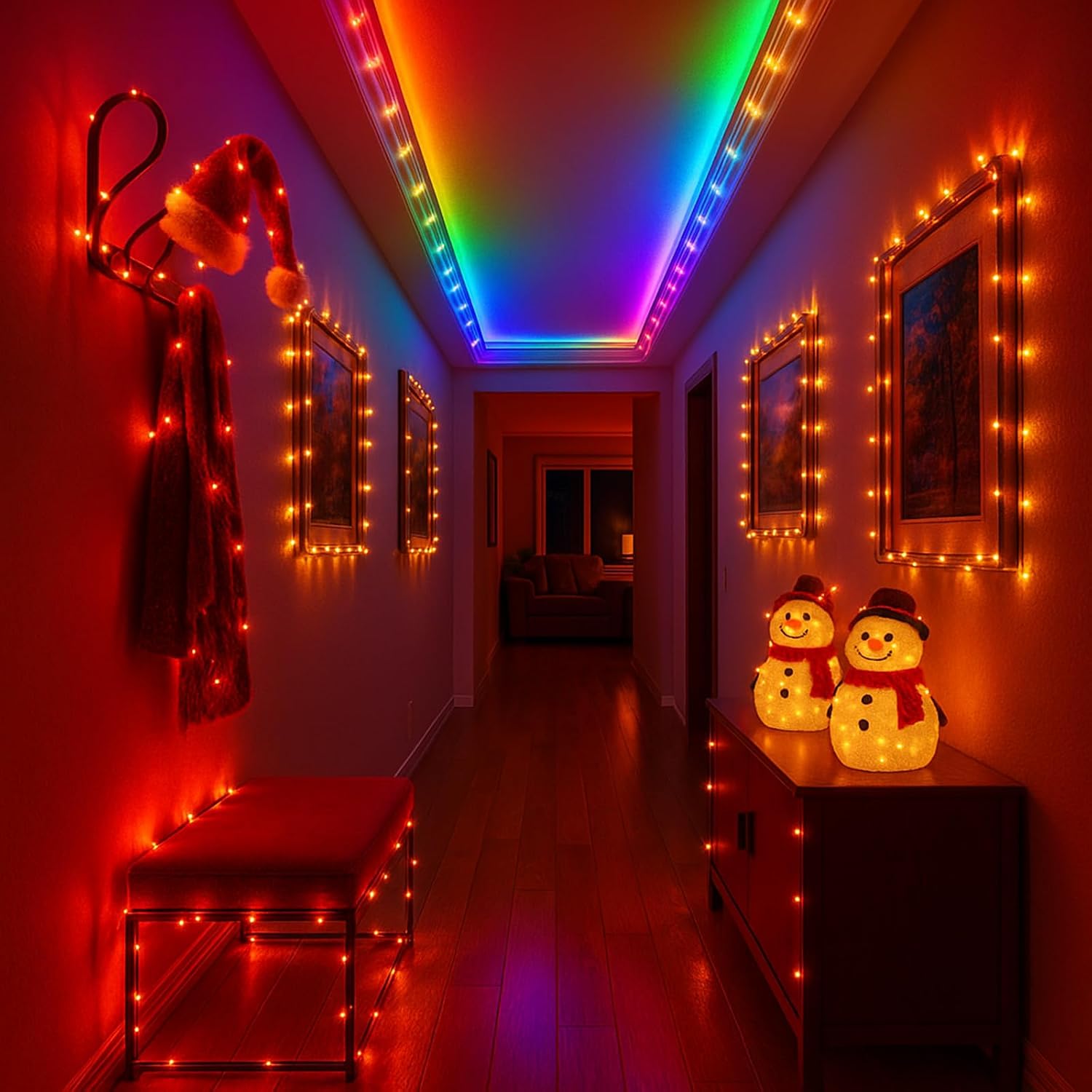66ft 200 LED Waterproof Rope Lights, Color Changing Fairy String Lights with Remote, 16 Colors & 8 Modes for Outdoor/Indoor Decor, Patio, Garden, Party, Wedding, Halloween, Christmas, Bedroom Lighting