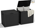 32 Gallon Outdoor Storage Box, Large Resin Deck Box by Unknown