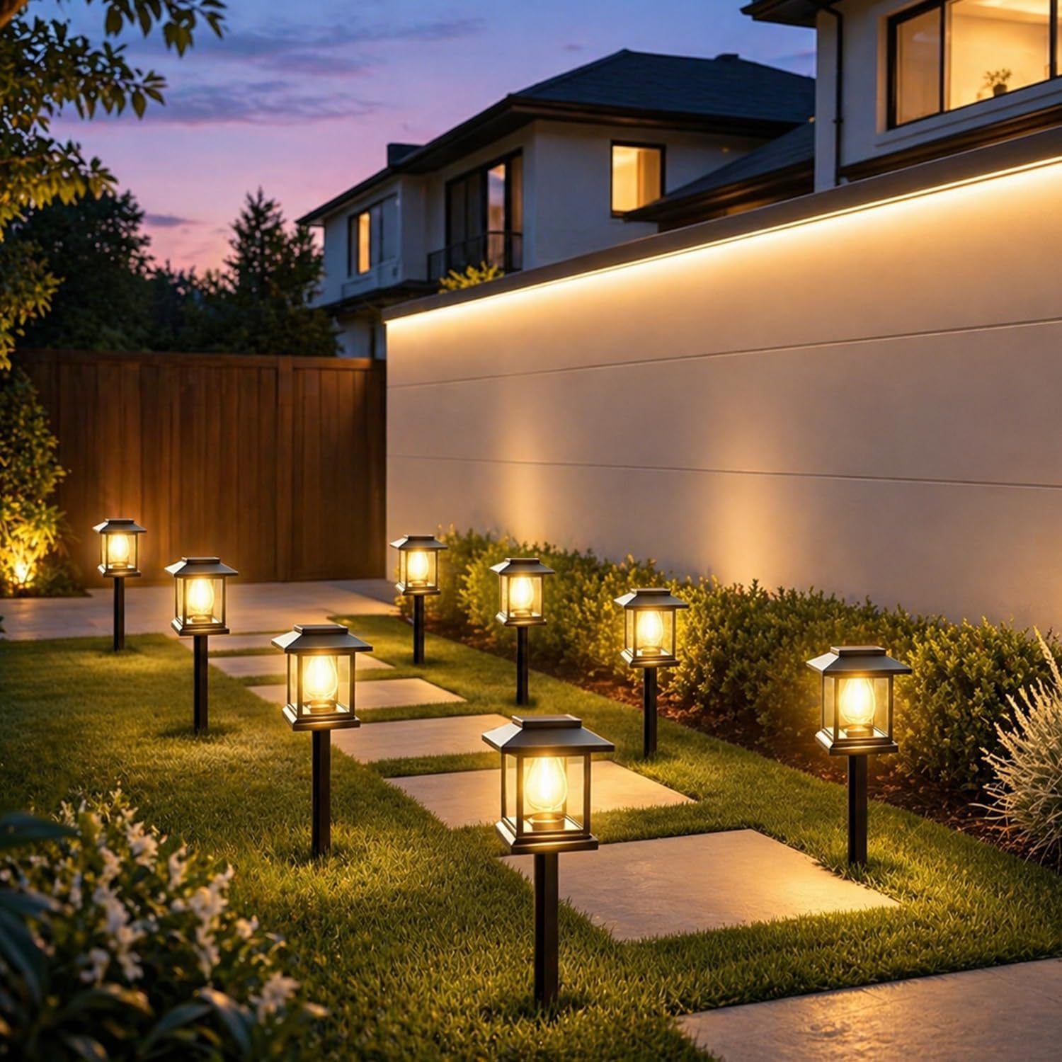 Solar Pathway Lights 14-Pack for Yard Walkways (14)