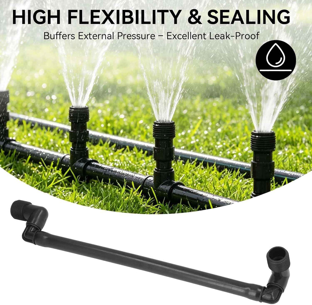 Irrigation Flexible Swing Pipe, 5PCS G3/4 Thread Pipe Joint Rotatable Irrigation Swing Joints Automatic Swing Sprinkler Irrigation Accessories for Garden Sprinkler System