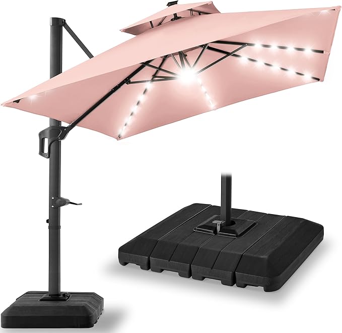 Best Choice Products 10x10ft Cantilever Patio Umbrella w/Base Included by BestChoiceProducts