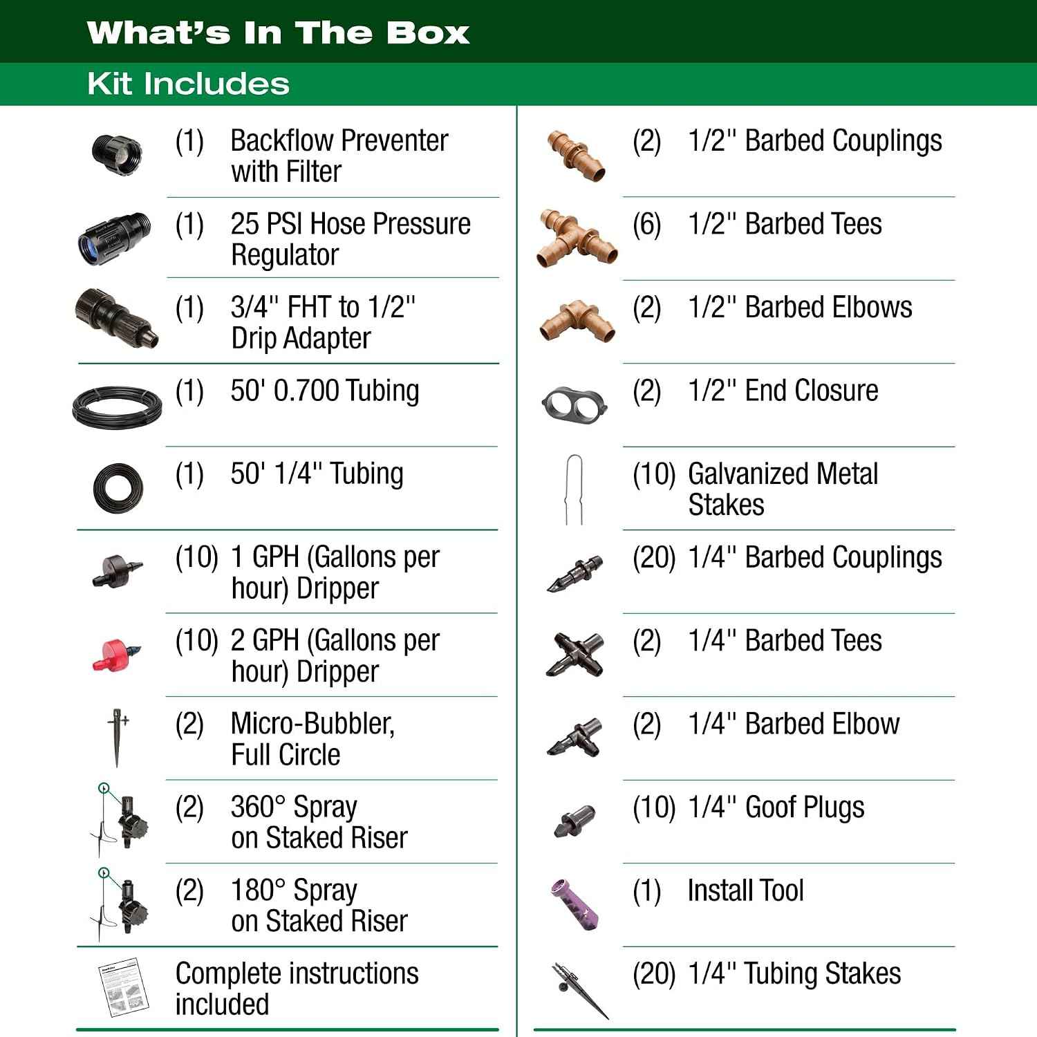 Rain Bird LNDDRIPKIT Drip Irrigation Kit