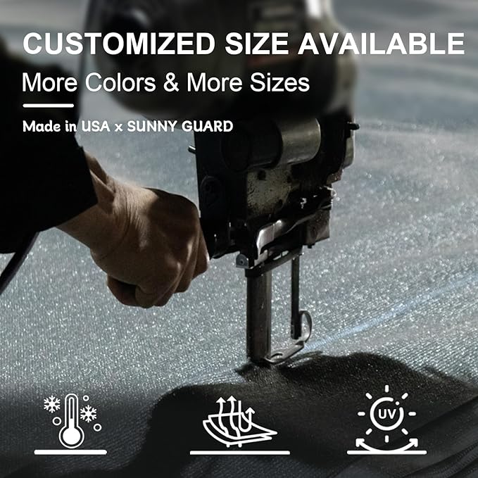 SUNNY GUARD Custom Size 12'x12'x17' Dark Grey Sun Shade Sail Right Triangle UV - Image 8