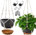 10 Inch Hanging Planters for Indoor Plants, Outdoor Hanging Plant Pot by TIMOSUKI
