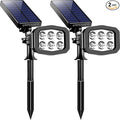 URPOWER Solar Lights Outdoor 2-in-1 Waterproof Solar Spotlight Auto On/Off Wall by URPOWER