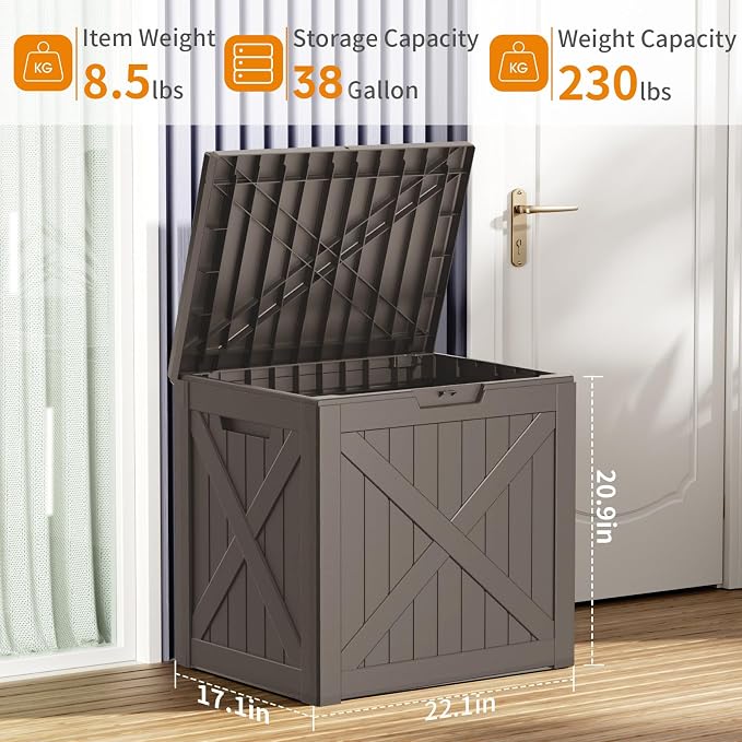 ROJIK Outdoor Storage Housing Deck Box - Image 2