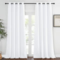 NICETOWN Room Darkening White Curtain by NICETOWN