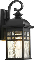 Outdoor Wall Lights Black Outdoor Porch Lights wall Mount | Waterproof, Anti-Rust Outdoor Wall Sconce for House Garage Porch, 15 Inch Height , E26 Socket