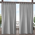 Exclusive Home Cabana Solid Indoor/Outdoor Light Filtering Hook-and-Loop Tab by Exclusive+Home