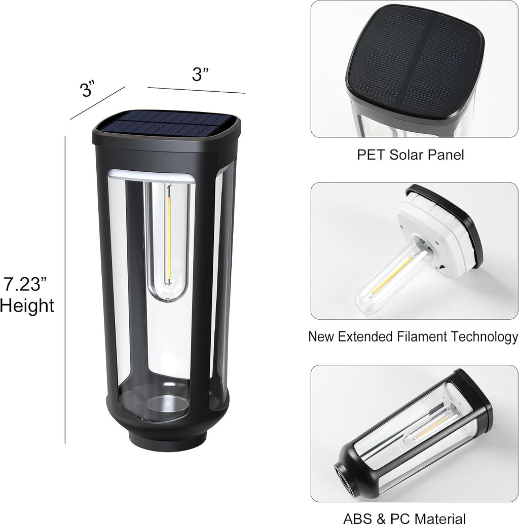 JEJOT Solar Pathway Lights Outdoor Waterproof, 8 Pack Solar Walkway Lights | Solar Light outdoor for Lawn Yard Garden Patio Driveway Decor Landscape, Warm White
