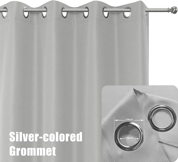 BONZER Outdoor Curtains for Patio Waterproof Thick Privacy Grommet Light - Image 2