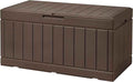 Devoko 85 Gallon Deck Box Lockable Resin Outdoor Storage Box waterproof Outdoor
