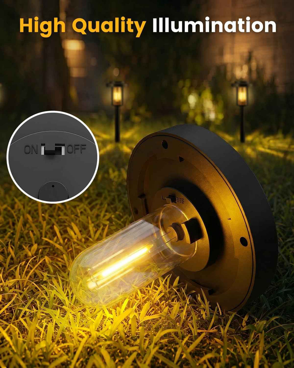 Solar Pathway Lights, 12 Pack Solar Light Outdoor IP65 Waterproof | Garden Lights Solar Powered, Outside Decor Landscape Lighting for Yard, Path, Driveway, Walkway (Warm White)
