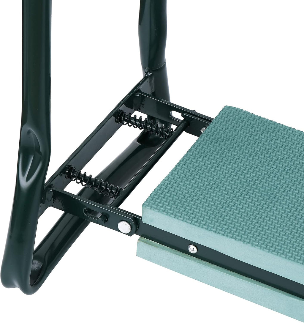 SUPER DEAL Folding Garden Kneeler and Seat with Free Tool Pouches - EVA Foam Pad Protects Your Knees - Sturdy and Lightweight, Gardening Gifts for Women Men