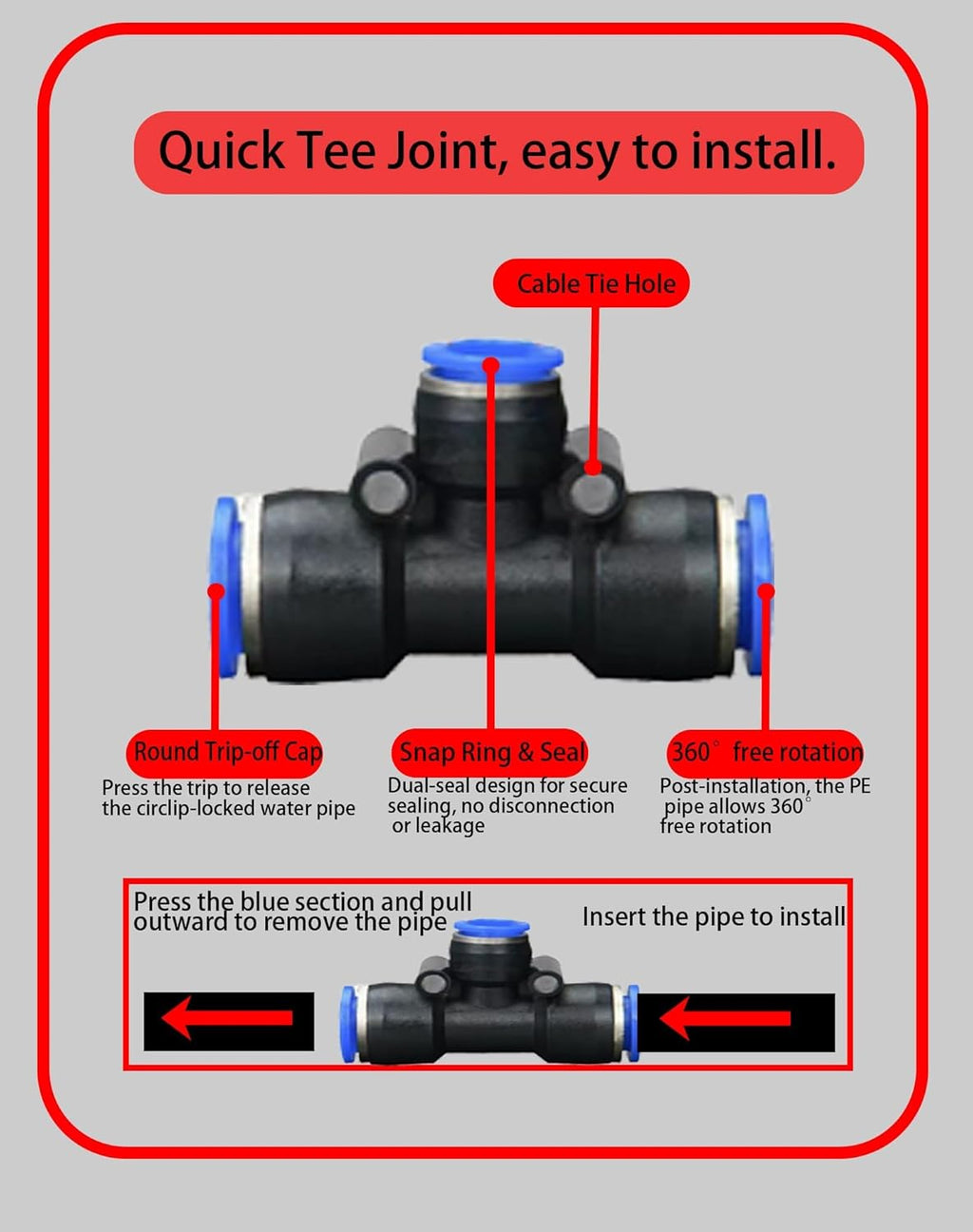 360° Adjustable Drip Irrigation System – Garden Watering Sprinkler System | 12mm Large-Diameter Tubing, Automatic Quick-Connect Misting Sprinkler System for Raised Beds, Lawn, Patio, Yard, Greenhouse