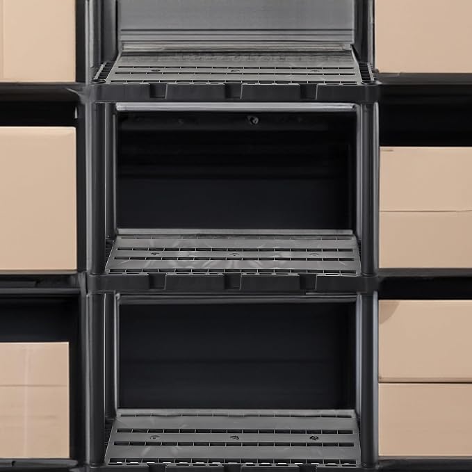 Gracious Living Light Duty Storage Shelves, Knect-A-Shelf 4-Shelf Ventilated - Image 5