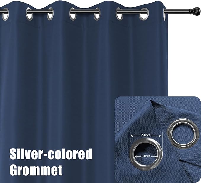 BONZER Outdoor Curtains for Patio Water Resistant Heavy Privacy Light Filtering - Image 2