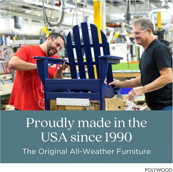 POLYWOOD Presidential Rocking Chair in Pacific Blue - Image 8
