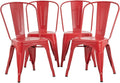 FDW Metal Dining Chairs Set of 4 Indoor Outdoor Chairs Patio Chairs Kitchen by FDW
