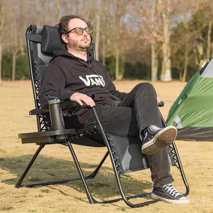 Zero Gravity Chair Set of 4 Oversized Padded Recliner - Image 2