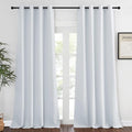 NICETOWN Greyish White Living Room Curtain, Room Darkening Grommet Thermal by NICETOWN