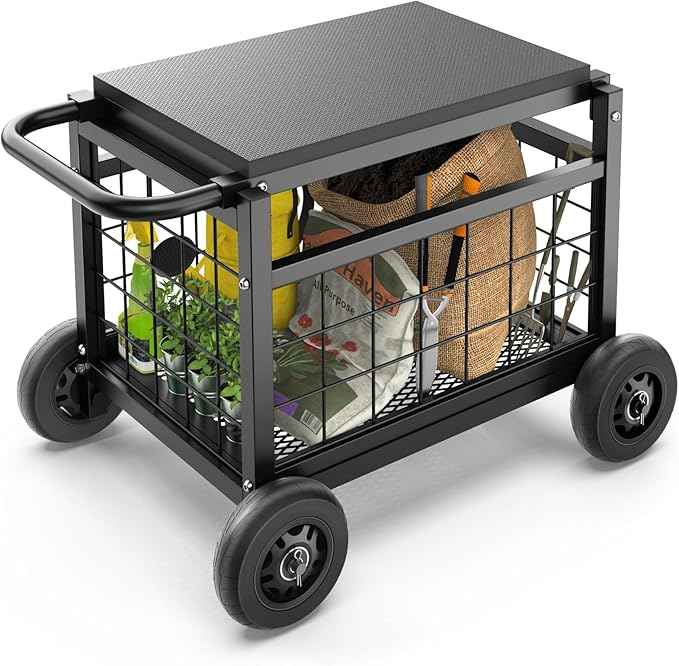 FLINTER Rolling Garden Work Seat
