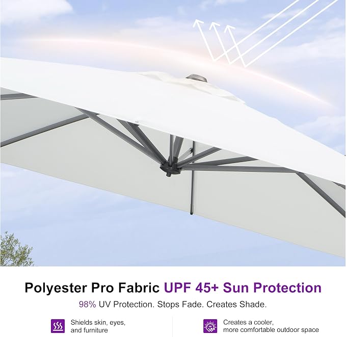 PURPLE LEAF 10 Feet Patio Umbrella - Image 5