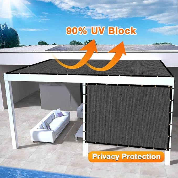 Artpuch Outdoor Pergola Shade Cover 4x14 FT Sun Shade Cloth - Image 3