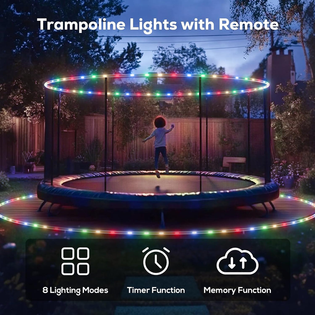100FT 720 LED Waterproof Rope Lights with Remote, 8 Modes and 4 Brightness Tube Lights for Christmas, Bedroom, Patio, Outside, Garden, Indoor Outdoor Decoration (White and Multicolor Change)