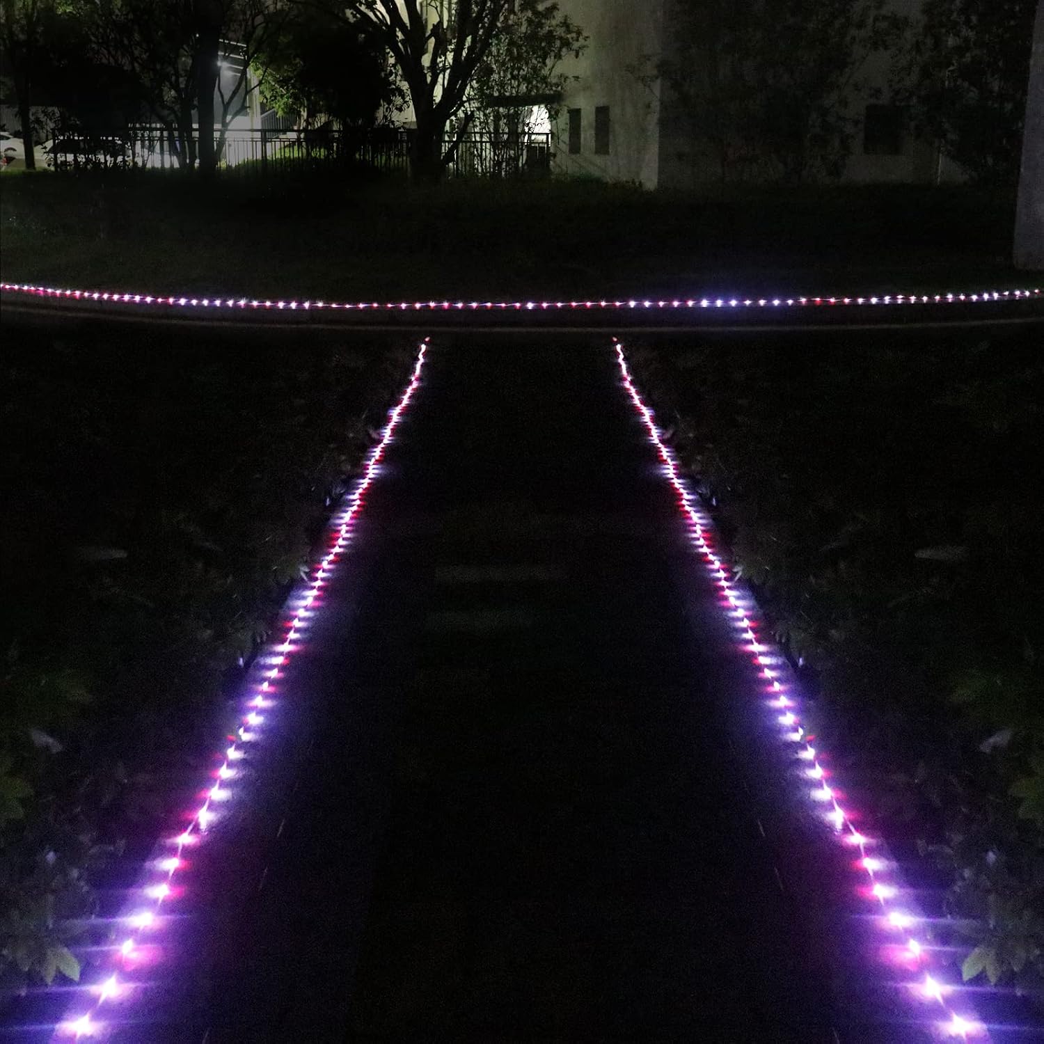 Honche Solar Rope Light 33FT 100L Outdoor Candy Cane Rope Lights Weatherproof for Terrace Tree Fence Patio Garden Yard Home Wedding Birthday Vacation Holiday Christmas Decor(Candy)