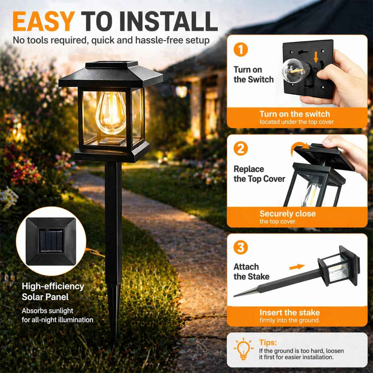 Solar Pathway Lights 14-Pack for Yard Walkways (14)