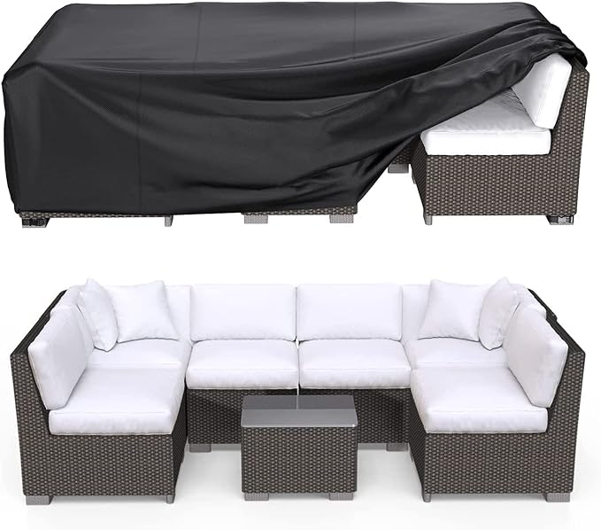 Patio Furniture Covers, Heavy Duty 600D Outdoor Furniture Cover Waterproof by Brosyda
