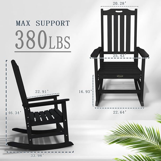 Oversized Rocking Chair, Outdoor Rocking Chair - Image 3
