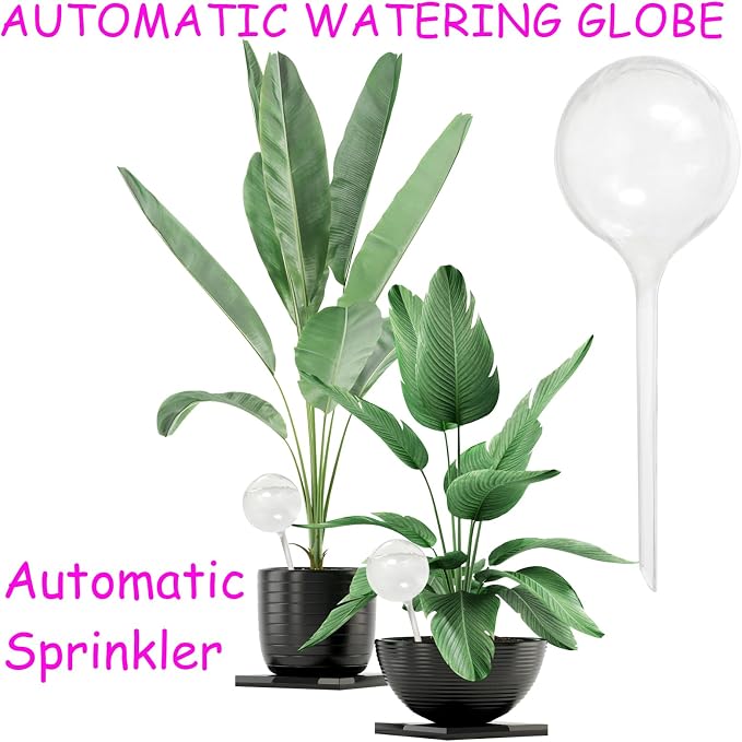 10 PCS Large Clear Plastic Watering Globes, Plant Self-Watering Bulbs, Flower - Image 4