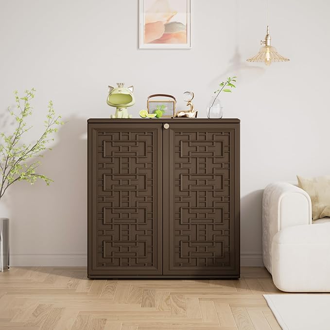 Storage Box Outdoor Caninet, Resin Indoor Storage Box Waterproof Outdoor - Image 3