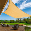 KANAGAWA 14'X24' Sand Custom Size Sun Shade Sail Rectangle UV Block Canopy Cover by KANAGAWA