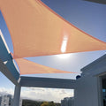 SUNNY GUARD Custom Size 10'x12'x15.6' Peach Fuzz Sun Shade Sail Right Triangle by SUNNYGUARD